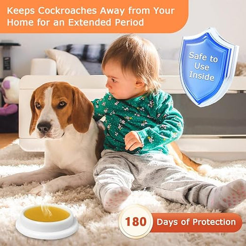 16 Pack Cockroach Gel Bait, Highly Effective Roach Gel Bait Indoor Infestation Solution, Fast Acting Cockroach Killer Indoor Home Kitchen Use, Easy to Apply & No Mess Roach Bait, Long-Lasting