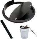 Bucket Lid Mouse Trap Metal 5 Gallon lid,Strong Metal Material That Cannot be Bitten, auto Reset, Repeat Catch, Indoor Outdoor, Reusable 5 Gallon Bucket Lid, (1Pack) (Black)