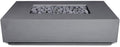 Vivid Heat - 60" Premium Mesa 2 Concrete Fire Bowl Heavy Cement Rectangle Propane Gas Fire Pit - Fire Table, Key Valve GFRC (Pewter)