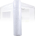 EAGLE PEAK Replacement Cover for 8x8 Portable Walk-in Pop up Greenhouse, Front and Rear Roll-Up Zipper Entry Doors and 2 Large Roll-Up Side Windows (Frame Not Included), White