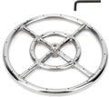 Stanbroil 12 Inch Round Fire Pit Burner Ring for Natural Gas & Propane - 304 Stainless Steel for Indoor & Outdoor Fireplace, BTU 92,000 Max