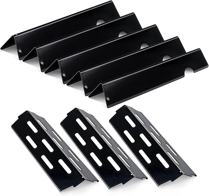 Flavorizer Bars and Heat Deflectors Replacement for Weber Genesis II (3+5 Genesis II)