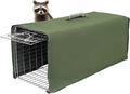 Trap Cage Cover,ONLY Cover, Cage not Included, Heavy Duty Animal Trap Cage Cover Small Animal Trap Cover for 1-Door Humane Cat Trap 32 x 10 x 12inch (Army Green，ONLY Cover, Cage not Included)