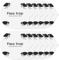 Flea Trap Sticky Pads Refills, 12 Pack 7.1 Inch Round Replacement Glue Boards Refill Discs for Most Flea Light Trap for Inside Your Home, Non-Toxic Family Pet Safe Sticky Board for Indoor Bed Bug Lamp