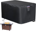 Rectangular Fire Pit Cover, 64 x 30 inch 600D Waterproof Outdoor Propane Gas Fire Table Covers Patio Deck Box Storage Bench Cover