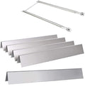 GasSaf 21.5 inch Flavorizer Bar and 27 inch Burner Tube Set Replacement for Weber Spirit E-210, S-200, S-210, E-210NG, Genesis Silver A, Spirit 500, Parts Kit Replace for Weber 7534 &7507