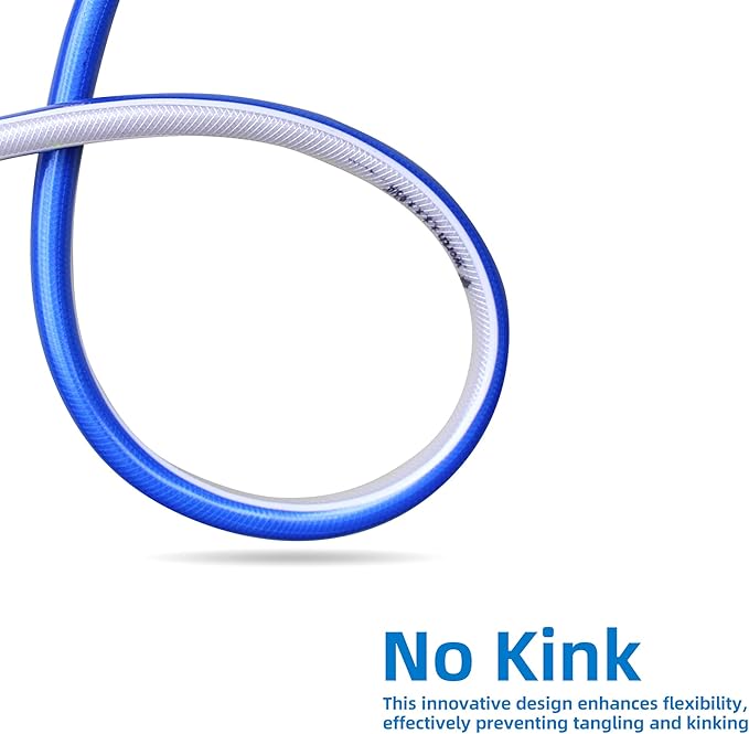 Short Lead-in Garden Hose 3/4 in. x 5 ft. -Heavy Duty Durable Flexible Lightweight Water Pipe for Commercial Use, Reel Cart & Equipment Connection -Kink Free, No Leaking, Female to Female Fittings
