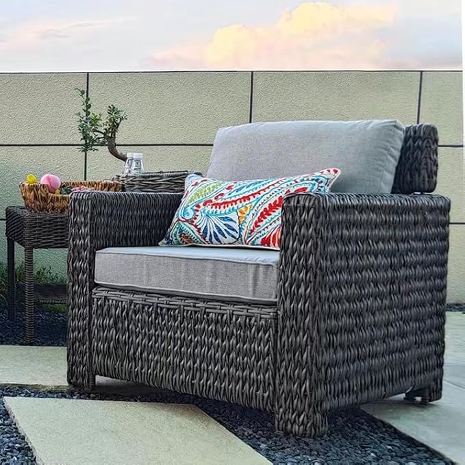 JMGBird Outdoor Lumbar Pillows Set of 2 with Insert - 12x20 Inch Waterproof Outdoor Pillows for Patio Furniture