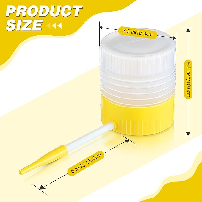 Qualirey 2 Pack Diatomaceous Earth Powder Duster with 6 Inch Extension Nozzle, Diatomaceous Earth Powder Duster for Pest Control, Powder Sprayer for Indoor and Outdoor Use