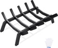 1MORE Fireplace Grates 17 Inch - Heavy Duty Steel Fireplace Rack | Fireplace Log Holder for Indoor | Small Fire Place Grate| Fireplace Racks for Inside Fireplace| Firewood Grate| Wood Stove Grate