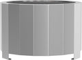 Flash Furniture Titus Commercial Grade Wood Burning Smokeless Outdoor Firepit - Fingerprint Resistant Stainless Steel - 27 inches - Portable - Waterproof Cover