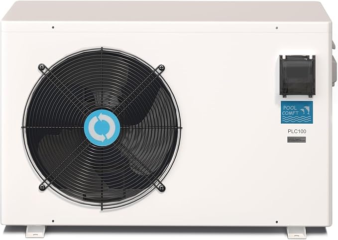 35,000 BTU Inverter Swimming Pool Heat Pump, Electric Pool Heater for Above Ground and Inground Pool, Heating and Cooling Pool Heater, 208~230V/60Hz