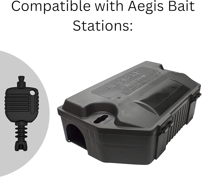 Key for Aegis Mouse Bait Stations - Rat Bait Station Key Compatible with Aegis RP, Mouse and Anchor Bait Stations - Comes with Robby’s Cloud Keychain (4 Pack)