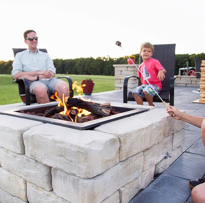 Skyflame Natural Gas Connection Hose, Complete NG Fire Pit Installation Kit from Burner to Natural Gas, Includes 1/2" Control Valve Key Set, 2 PCS 60" Connect Hoses