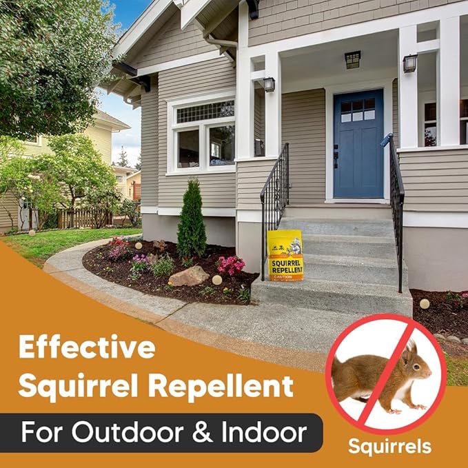 Rodent Repellent Indoor, Mouse Repellent, Natural Mice Repellent, Peppermint Mouse Repellent for Garages, Kitchens, Atiics, RVs and More, Safe for Kids & Pets, 3 Months Lasting Protection, 8 Packs