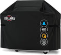 Grillman Grill Cover, BBQ Outdoor Grill Covers, Charcoal, Gas Grills, Waterproof, Rip-Proof, Weather-Resistant, Anti-UV, Barbecue Cover for Weber, Genesis, Charbroil, Nexgrill, etc (Black, 72 Inch)