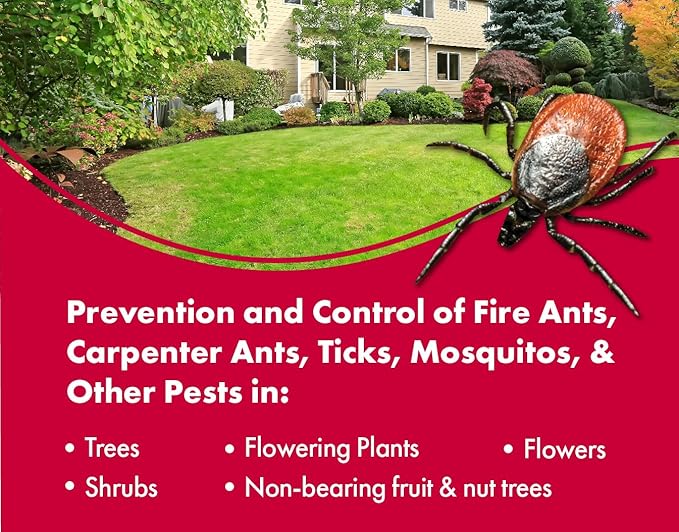7.9% Bifenthrin Insecticide - 32 Ounces - (Compare to Leading Brands) – Professional Insect Control - Kills on Contact - Fire Ants, Ticks & More