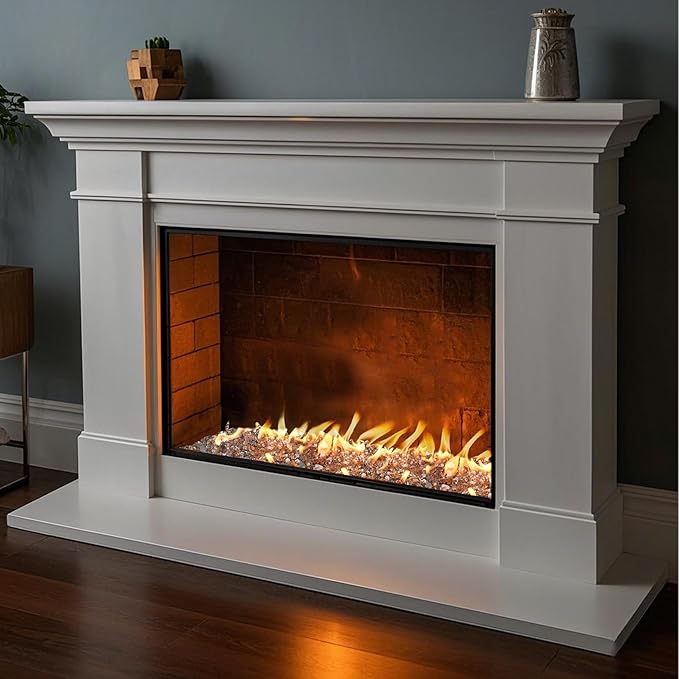 Skyflame High Luster 10-Pound Regular Fire Glass for Fire Pit Fireplace Garden Landscaping Copper 1/2" Size