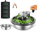 MELONFARM Bud Leaf Bowl Trimmer Twisted Spin Cut for Hydroponic Plant with Sharp Stainless Steel Blades (13 Inch)