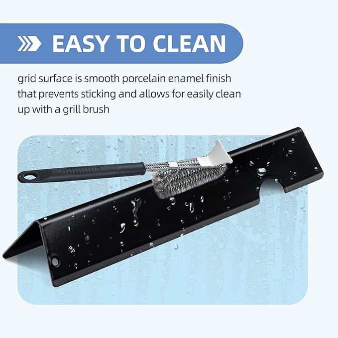 Heat Shield Gas Grill Replacement Parts for Weber Genesis II 200 Series E210 S210 LX E240 LX S240, Set of 2+3 Pack Flavorizer Bars