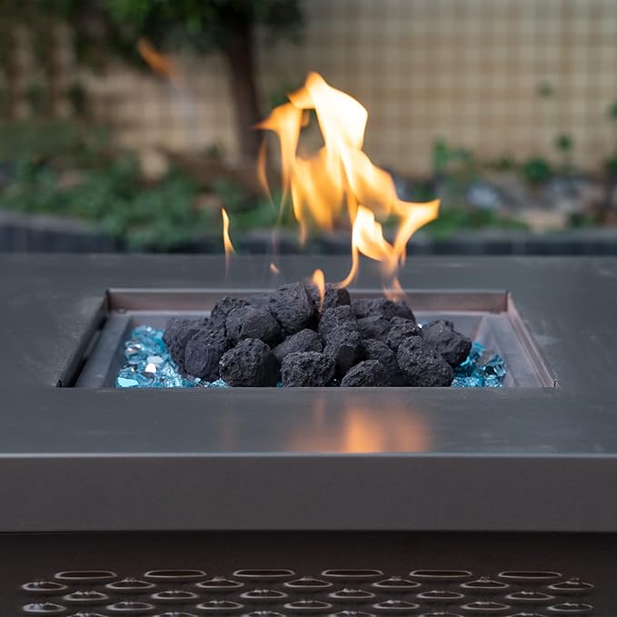 Stanbroil Light Weight Lava Rock Granules - Ceramic Fiber Lava Rock for Decorative Landscaping Stones for Outland Living Bond Portable Fire Pit, Gas Log Set and Fireplace - About 62 PCS