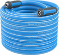 Fevone Garden Hose 80 ft., Lightweight Hybrid Water Hose, Flexible and Durable, Leak-Free Connections