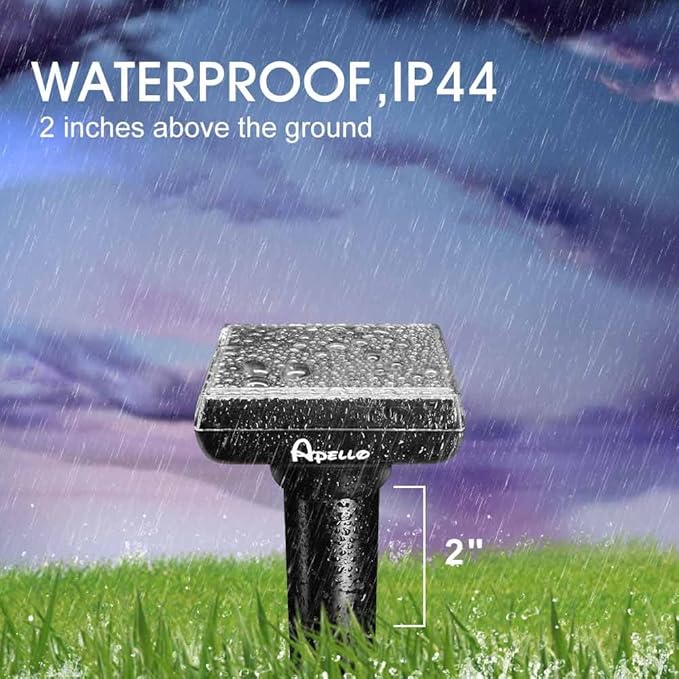 2024 Apello Solar Mole Repellent Chipmunk Repellent Ultrasonic Vole Repellant Gopher Repeller Outdoor Deterrent for Lawns 6-Pack No Killing Like Gopher Traps Mole Killer