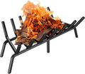 Fireplace Grate 21 Inch, Firewood Log Holder Rack, Heavy Duty Fire Wood Stove Grates for Indoor Outdoor Camping Chimney Hearth Burning Fireplace Accessories Tools