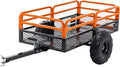 Heavy Duty ATV UTV Trailer Tow Behind Dump Cart, 1500lbs 15 Cubic Feet, Yard Garden Trailer Pull Behind Dump for Lawn Mower Tractor Garden Waste
