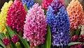 Rinbow Hyacinth Bulbs for Growing - Amazing Early Blooms with Vibrant Colors (8 Bulbs)