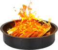 36" Fire Pit Ring Insert, YAHKBTEN Smokeless Heavy Duty Steel Fire Pit for Outdoor, 36"/39" In-Ground Campfire Ring - Portable DIY Frame, Rust-Resistant Backyard Bonfire, Camping & BBQ Essentials