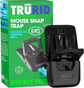 Mouse Traps Indoor for Home - 6 Pack Reusable Rat Trap, Touch-Free Snap Trap, Heavy Duty Mouse Catcher for Indoor & Outdoor Use, Instantly Kill Mice and Rodents