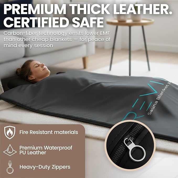 FAR Infrared Sauna Blanket for Home - Portable Infrared Sauna for Full-Body Heat, Sauna Insert Towel Included - at-Home Personal Sauna for Relaxing Warmth & Daily Wellness