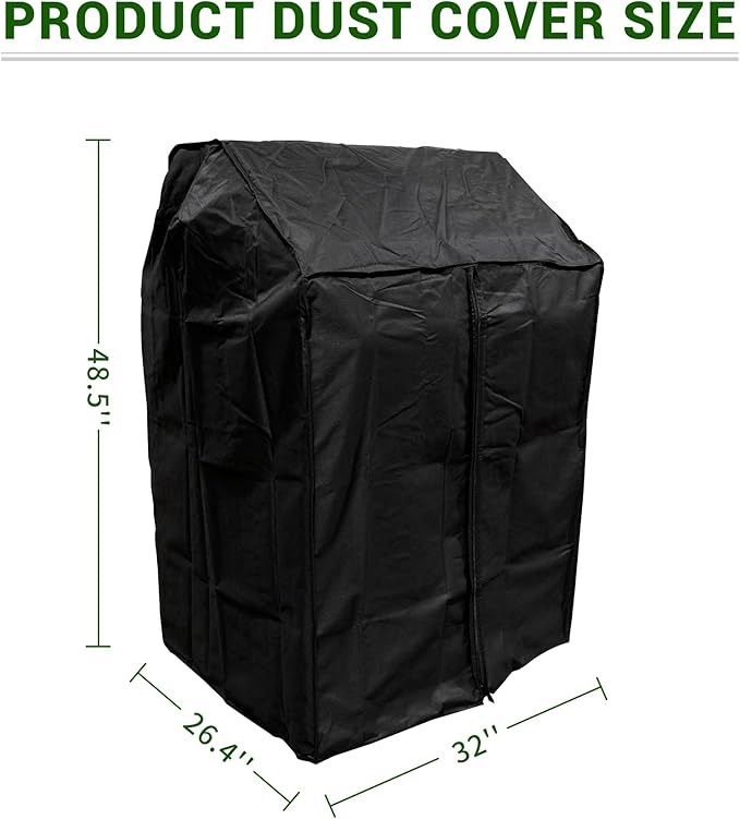 CT Copper Tailor 32 Inch Outdoor 4 Burner BBQ Gas Grill Cover, Black, Heavy Duty Waterproof 600D Oxford, 32" W x 26" D x 48.5" H
