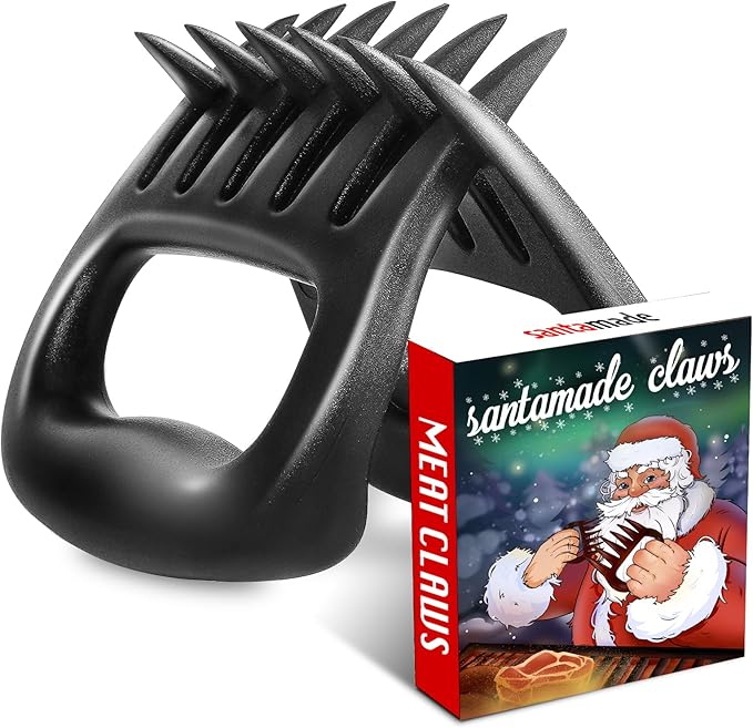 Stocking Stuffers for Men, Meat Claws for Shredding, Solid Heavy Duty Chicken Shredder Tool Bear Claws - Funny Smoker Accessories for BBQ Grilling Christmas Gifts for Dad - One Pair