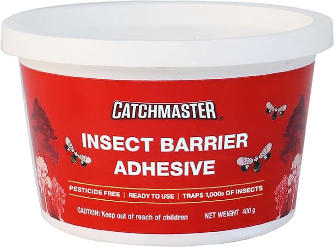 Catchmaster Insect Barrier Kit for Trees - Outdoor Insect Glue Traps for Ornamental Plants, Shrubs & Trees - DIY Beetles, Lanternflies, Cankerworms, Gypsy Moth & Ant Traps
