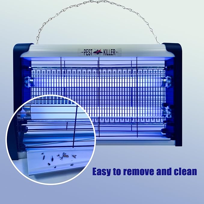 20W Electric Indoor Bug Zapper, Mosquito Trap with UV Light, Insect Eliminator for Home, Office, Restaurant