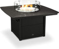 POLYWOOD® Nautical 42" Fire Pit Table in Black