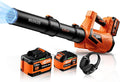 17000 RPM Cordless Leaf Blower with DECERK 7.8AH Battery - 530CFM Powerful Brushless Motor for Lawn Care, 5-Speed Turbo Electric Blower for Dust, Wet-Leaves, Car, Gutters, Lightweight Garden Tool