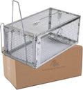 AOK Home Live Humane Cage Trap for Squirrel Mouse Rat Mice Rodent Animal Catcher for Indoor and Outdoor Small Animal 11x5.5x4.5 inch