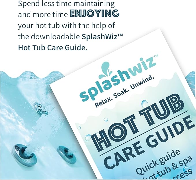 ProTeam Gentle Spa Hot Tub Water Softener & Conditioner — Softens Hard Water, Prevents Scum Lines & Skin Irritation, Borate pH Stabilizer — Fresh Scent, 1.5 lb + SplashWiz Care e-Book