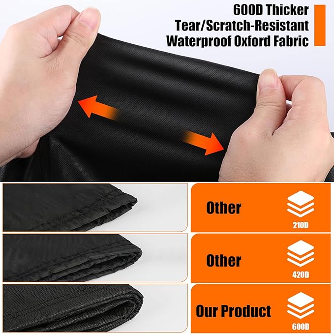 Square 22 Inch Fire Pit Cover, 22 Inch Gas Outdoor Firepit Cover, Patio Fireplace Cover Waterproof 600D - 22x 22 x 35inch