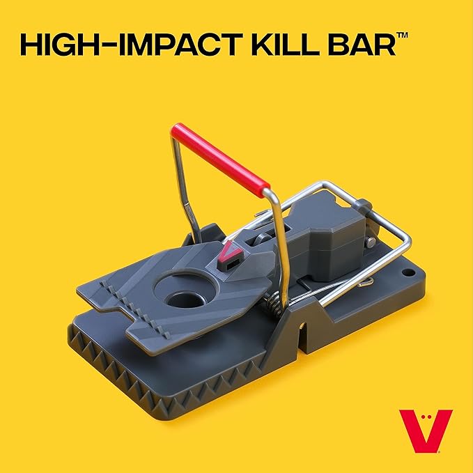 Victor Power Kill Mouse Trap - M142-3B - Easy to Set Rat Trap - Humanely and Quickly Kills Mice - Versatile Placement Options - 3 Pack