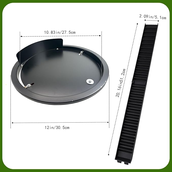 Bucket Lid Mouse Trap Metal 5 Gallon lid,Strong Metal Material That Cannot be Bitten, auto Reset, Repeat Catch, Indoor Outdoor, Reusable 5 Gallon Bucket Lid, (1Pack) (Black)