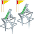 2 Pack Mole Traps That Kill Best, Vole Traps Outdoor Use Scissor for Lawns, Mole Trap Easy to Set Galvanized Steel Reusable Quick Capture Gopher