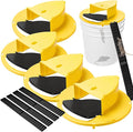 Mouse Trap Bucket Lid, 5 Gallon Bucket Lid Mouse Rat Trap, Multi-Catch, Auto Reset, Reusable Mice Trap Lid for Indoor Outdoor Use (4)