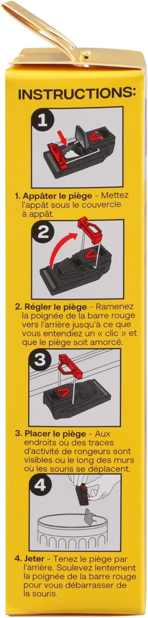 Victor M140-3B Quick-Kill Mouse Traps Indoor for Home - 3 Reusable Mouse Traps