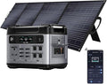OUKITEL P2001 Plus 2400W Solar Generator with 200W Solar Panel, 2048Wh Solar power station, 1800W Fast Charging, Smart APP Control Emergency Power Station for Home, Camping, Outdoor Battery Backup