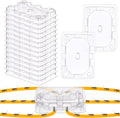 Qualirey 16 Pcs Ant Bait Stations Reusable (Bait NOT Included), Multi Surface Ant Killer Trap for Home, Control for Indoor and Outdoor Use, Roach Station for Common Household (8 Set, Standard Size)