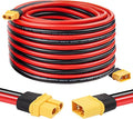 XT60 Extension Cable 10AWG 30FT XT60 to XT60 Cable with Male to Female Connector for Portable Power Station Solar Panel RC Battery